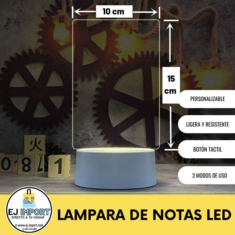 LAMPARA DE NOTAS LED