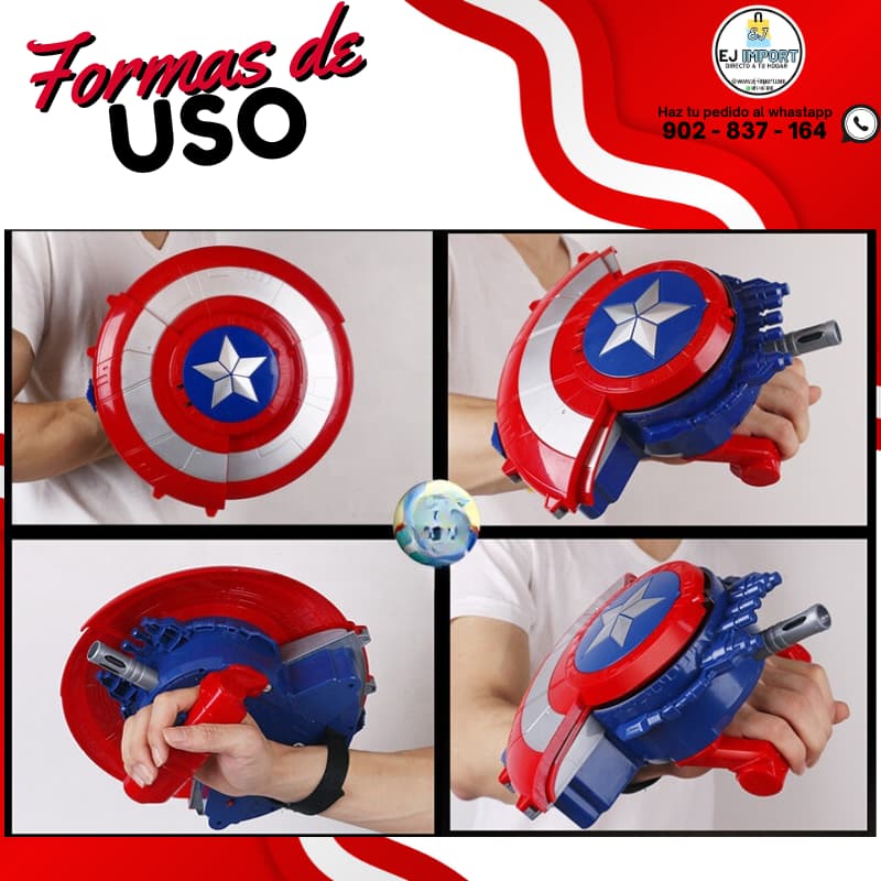 HIDROGEL ESCUDO DEL CAPITÁN AMERICA