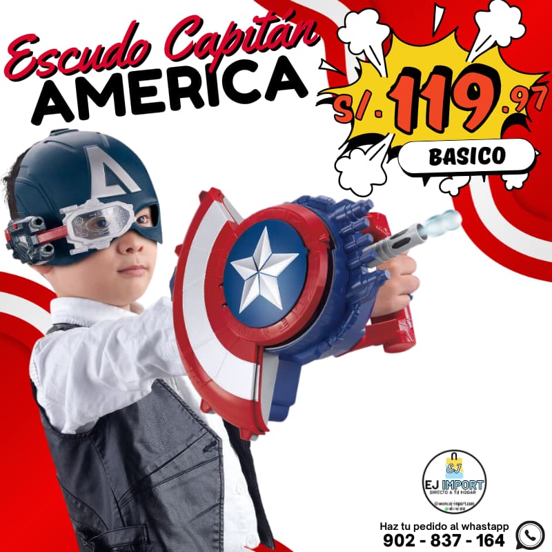 HIDROGEL ESCUDO DEL CAPITÁN AMERICA