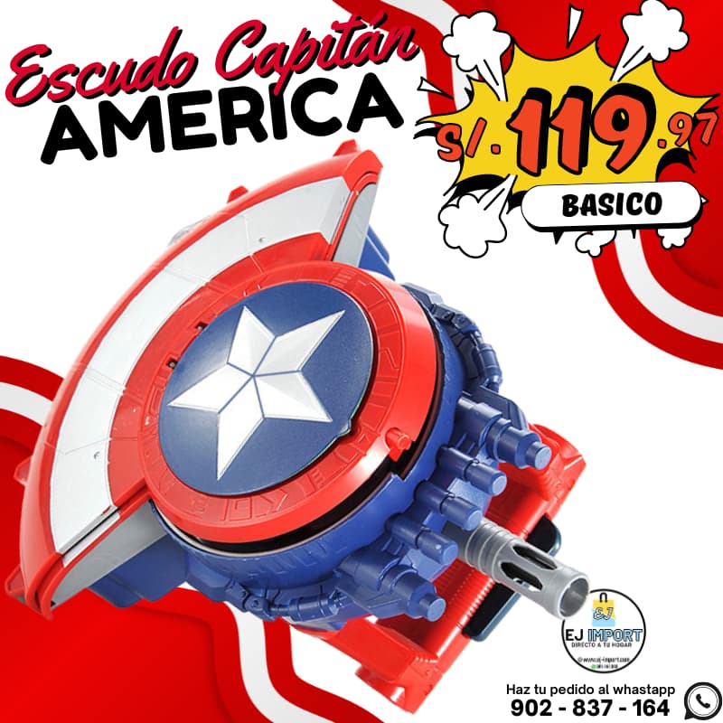 HIDROGEL ESCUDO DEL CAPITÁN AMERICA