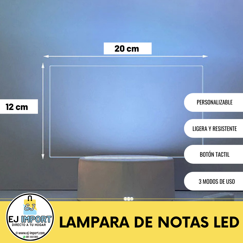 LAMPARA DE NOTAS LED