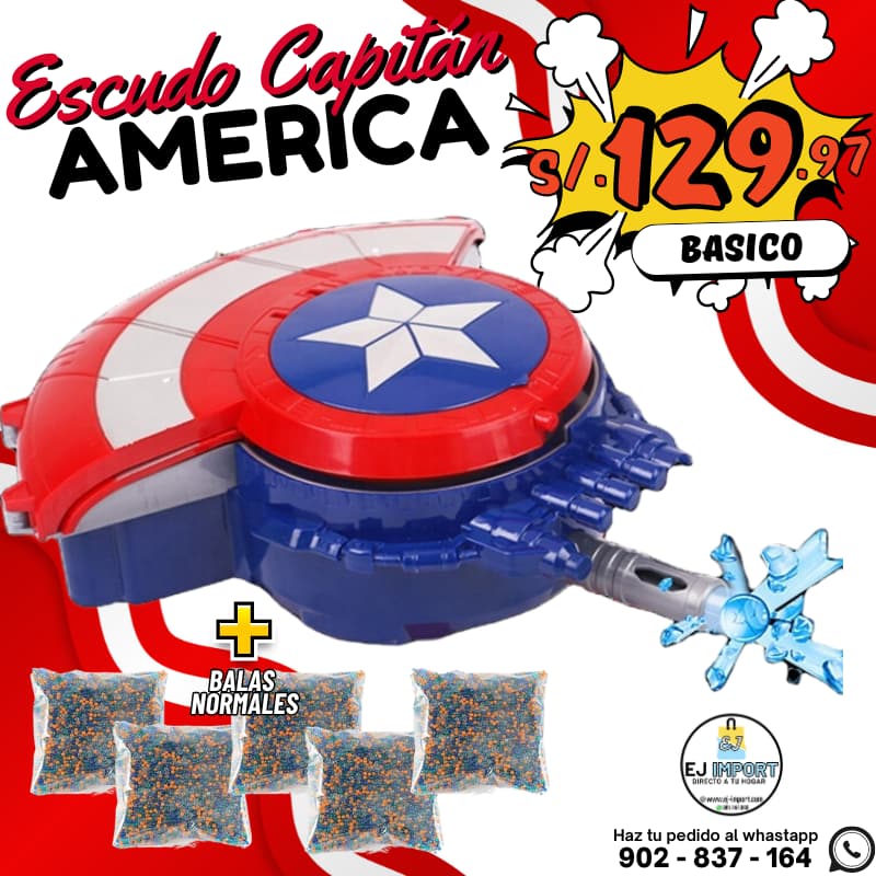 HIDROGEL ESCUDO DEL CAPITÁN AMERICA