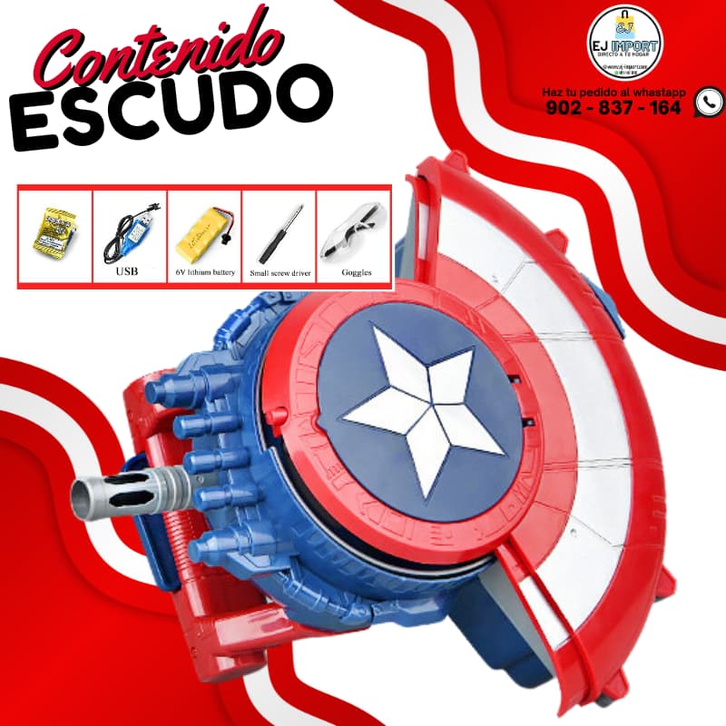 HIDROGEL ESCUDO DEL CAPITÁN AMERICA